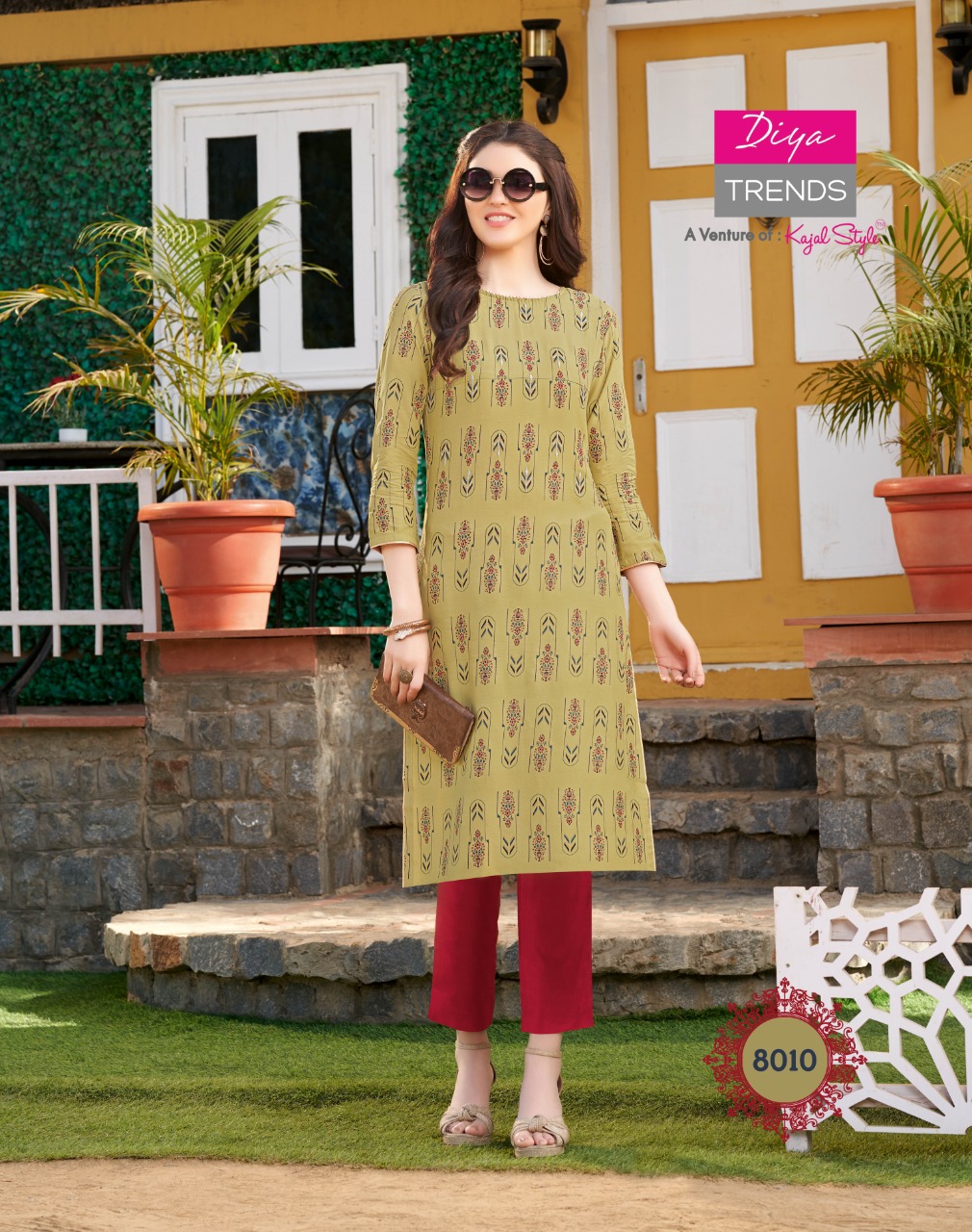 Diya Trends Presents Gardencity  Vol 8  Printed Kurti Collection