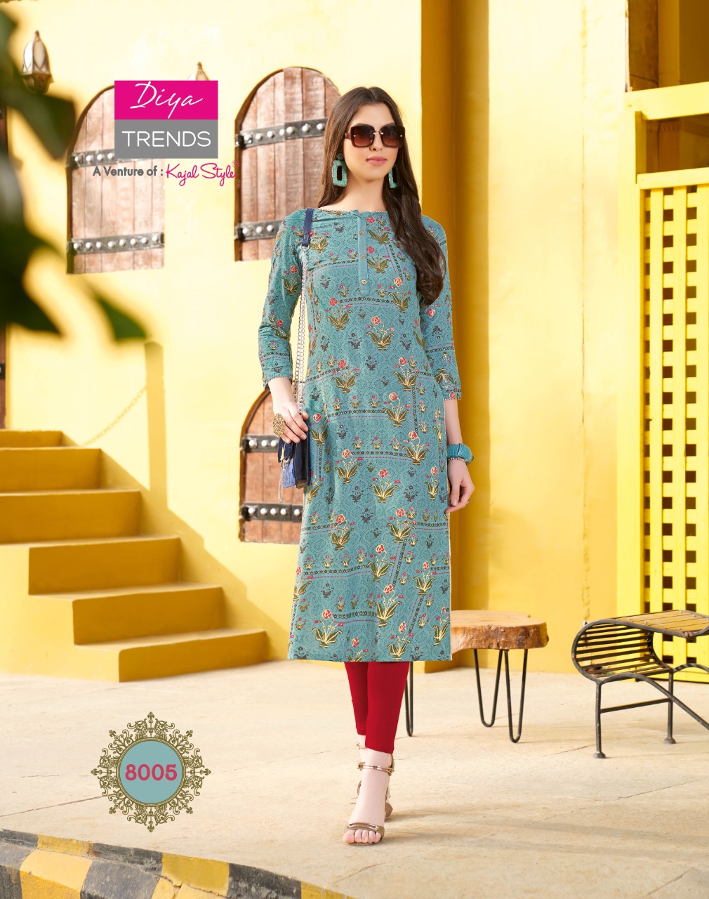 Diya Trends Presents Gardencity  Vol 8  Printed Kurti Collection