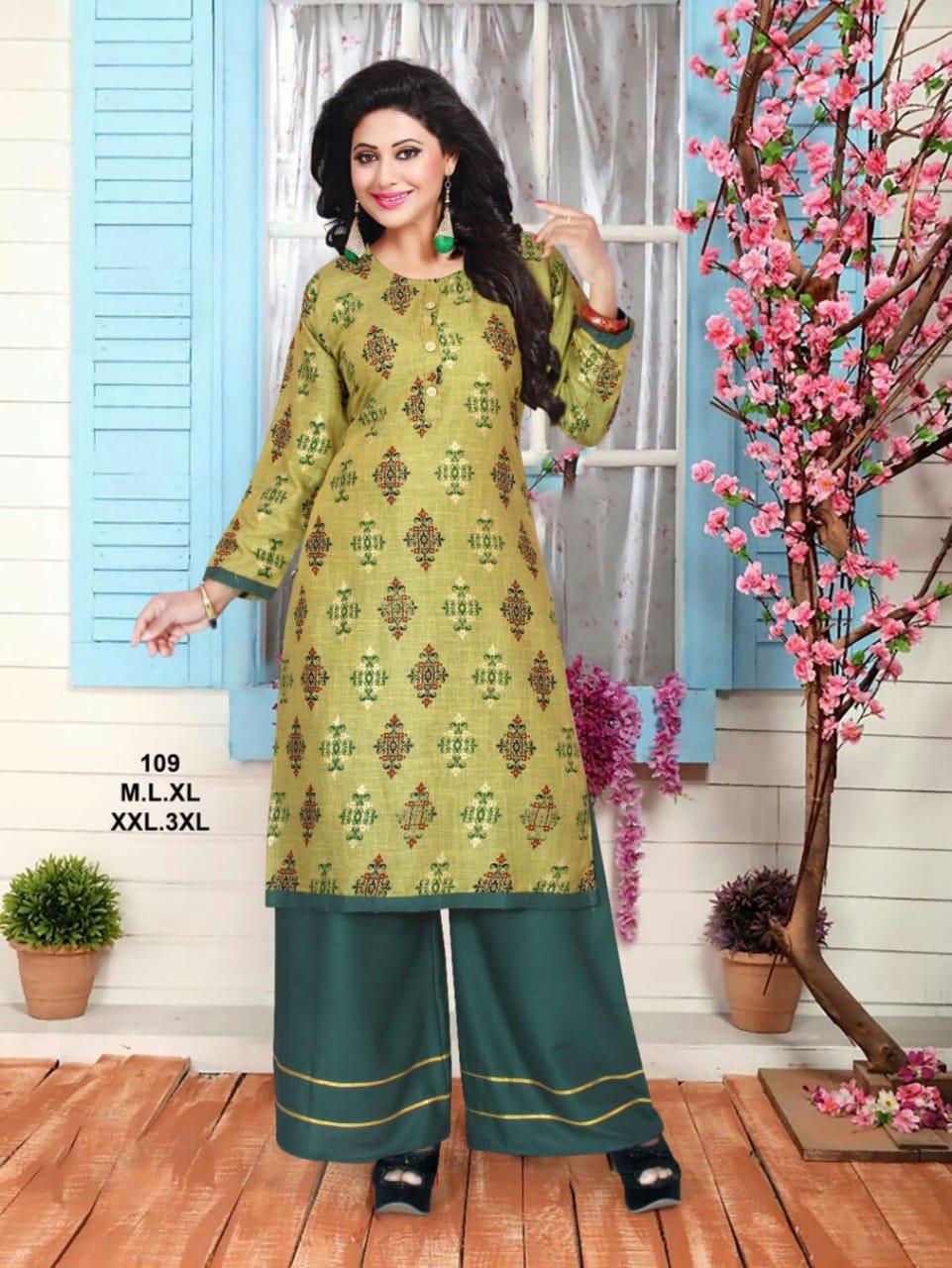 Ft Presents Peehu 2 Collection Of Heavy Rayon Classy Printed Kurti With Bottom