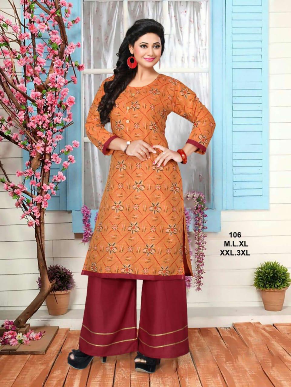 Ft Presents Peehu 2 Collection Of Heavy Rayon Classy Printed Kurti With Bottom