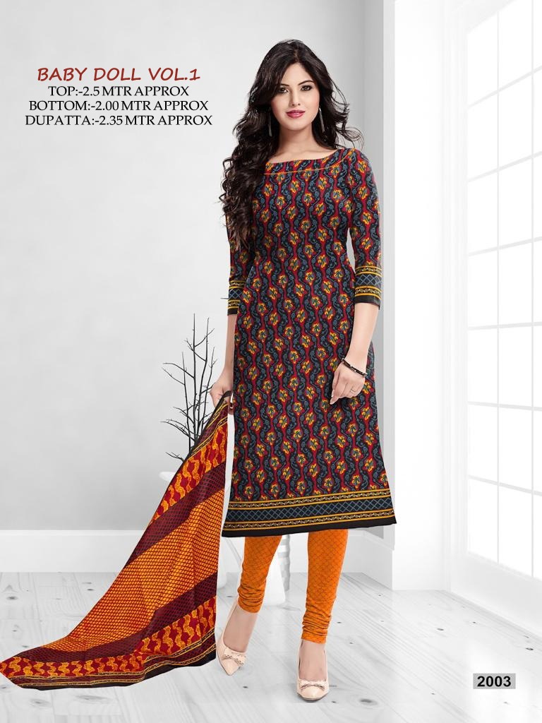 Fc Presents Baby Doll Vol 1  Designer Dress Material