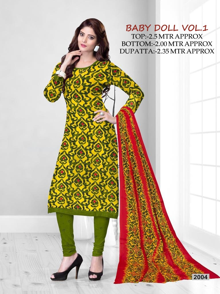 Fc Presents Baby Doll Vol 1  Designer Dress Material