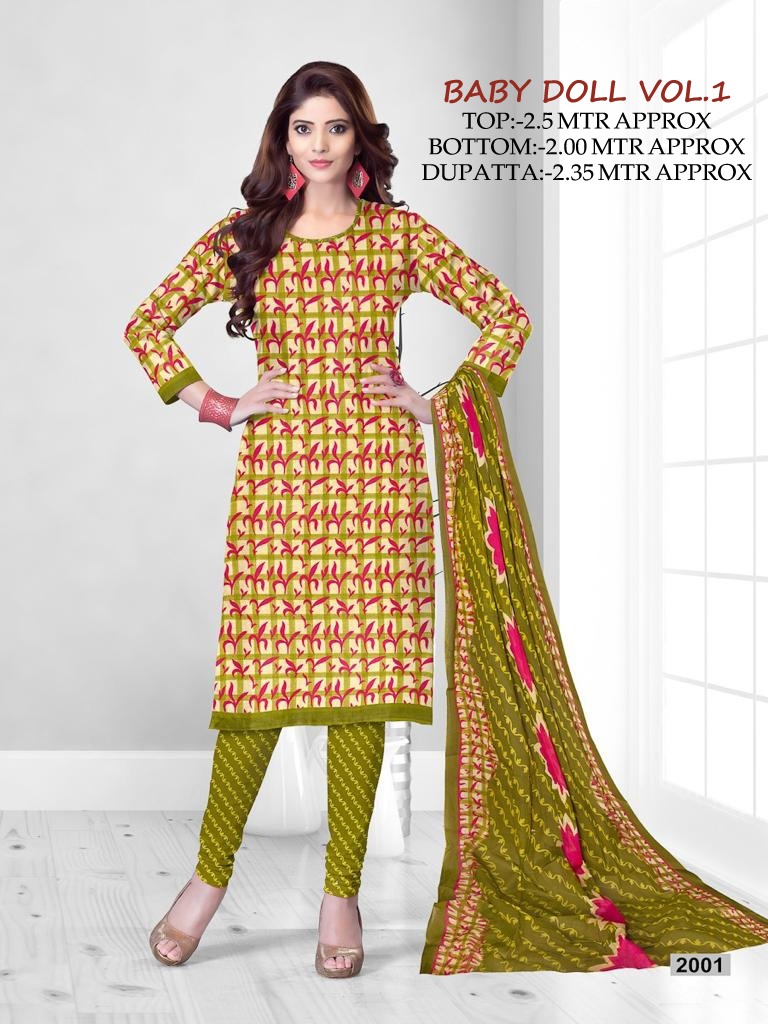 Fc Presents Baby Doll Vol 1  Designer Dress Material