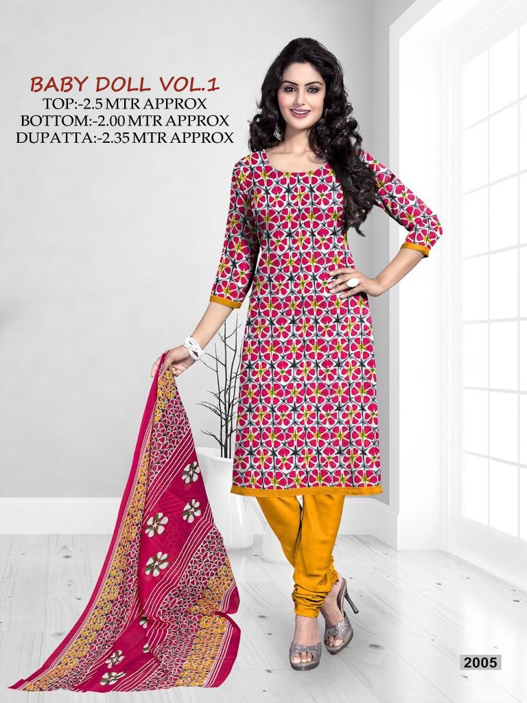 Fc Presents Baby Doll Vol 1  Designer Dress Material