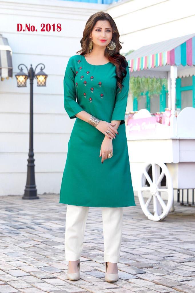Fc Presents Trendy 2018 Casual Wear Kurtis Collection