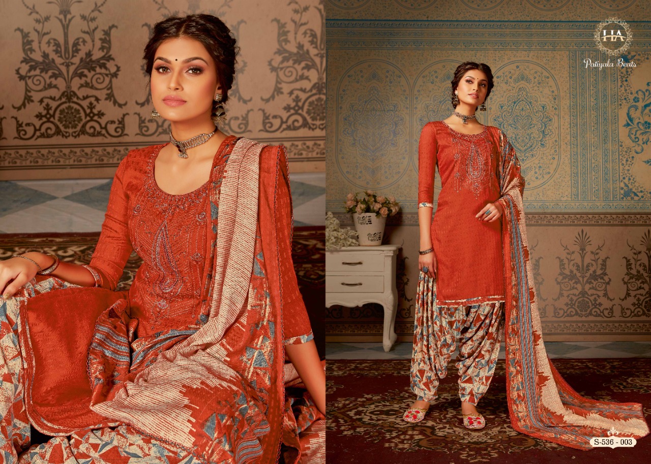 Harshit  Presents Patiyala Beats  Designer Dress Material