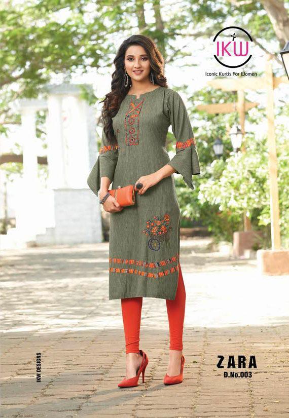 Ikw Presents Zara  Vol 2  Casual Wear Kurti Collection
