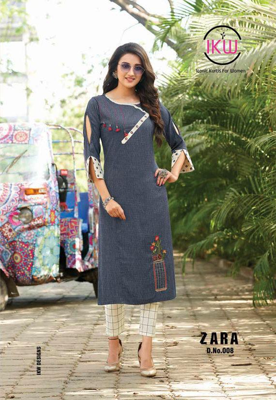 Ikw Presents Zara  Vol 2  Casual Wear Kurti Collection