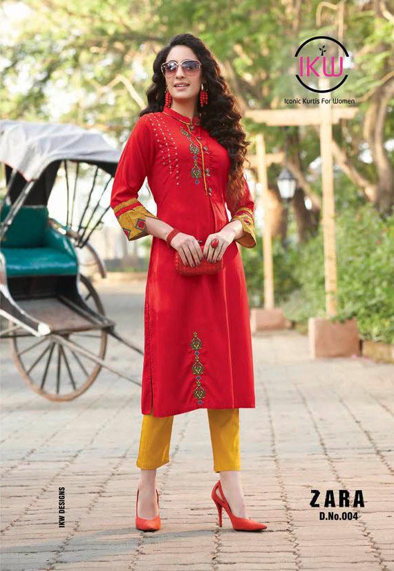 Ikw Presents Zara  Vol 2  Casual Wear Kurti Collection
