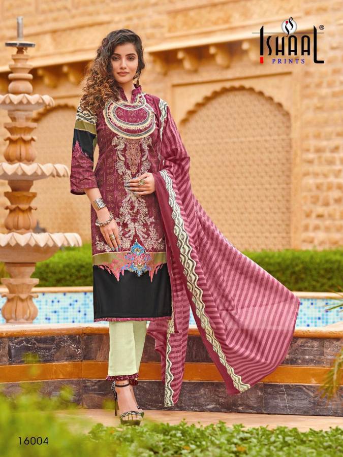 Ishaal Gulmohar Vol  16 Karachi Dress Material