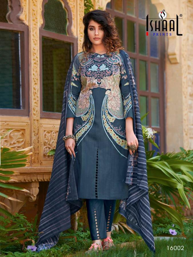 Ishaal Gulmohar Vol  16 Karachi Dress Material