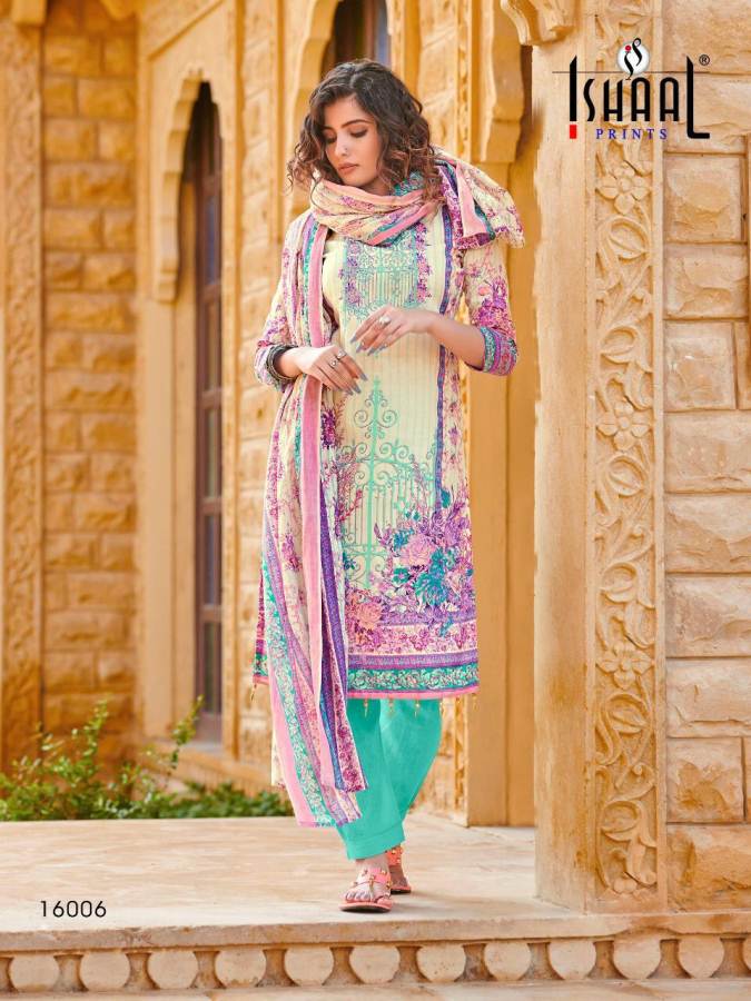 Ishaal Gulmohar Vol  16 Karachi Dress Material