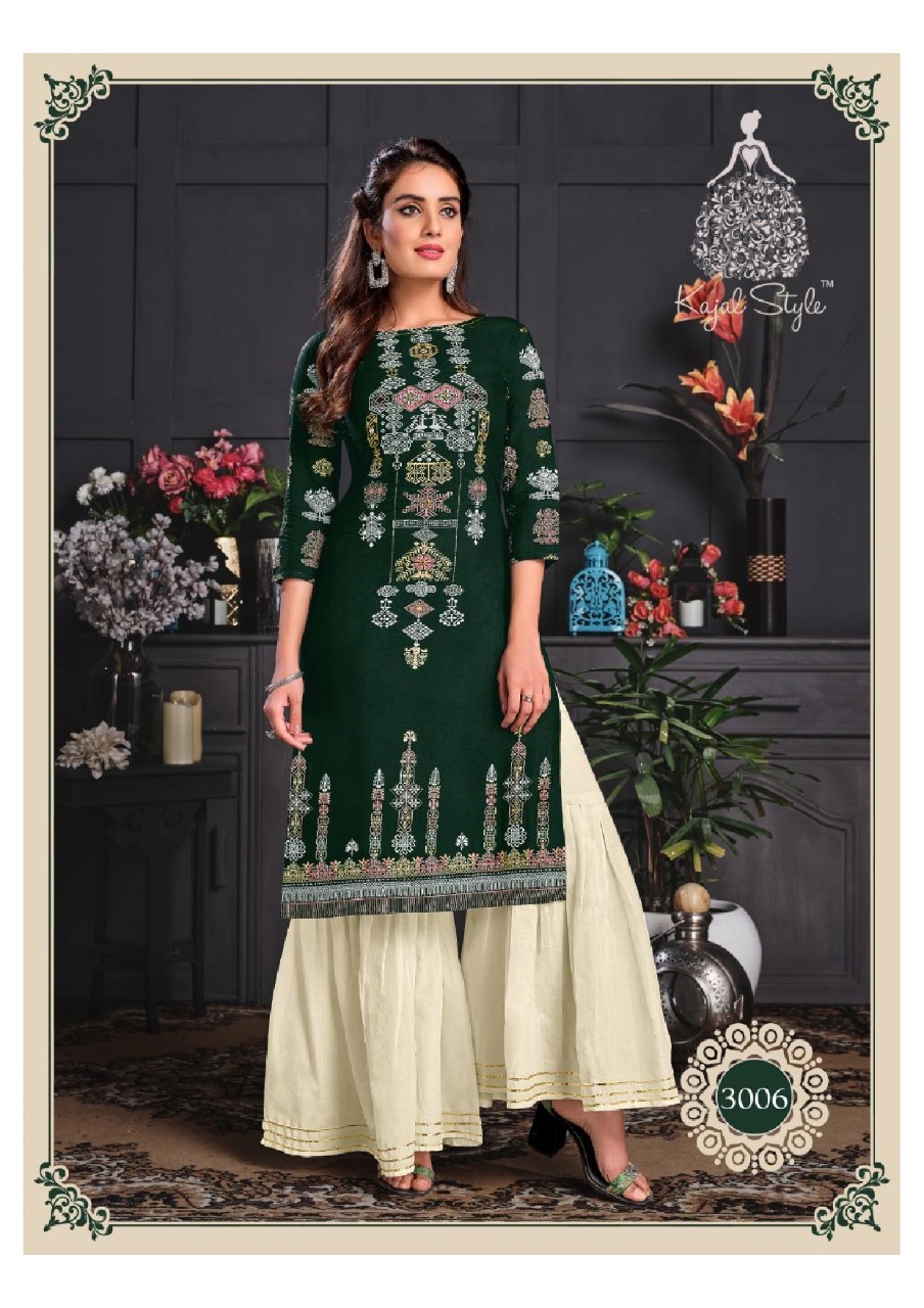 Kajal Style Presents  Fashion  Galaxy  Vol 3 Kurti With Bottom Collection