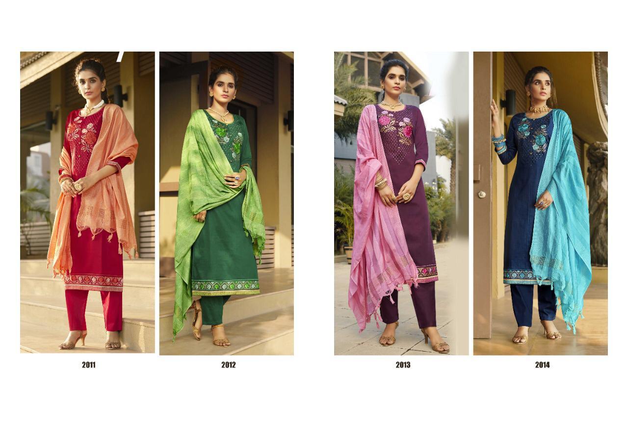 Kalarang  Presents Mahek  Designer Dress Material