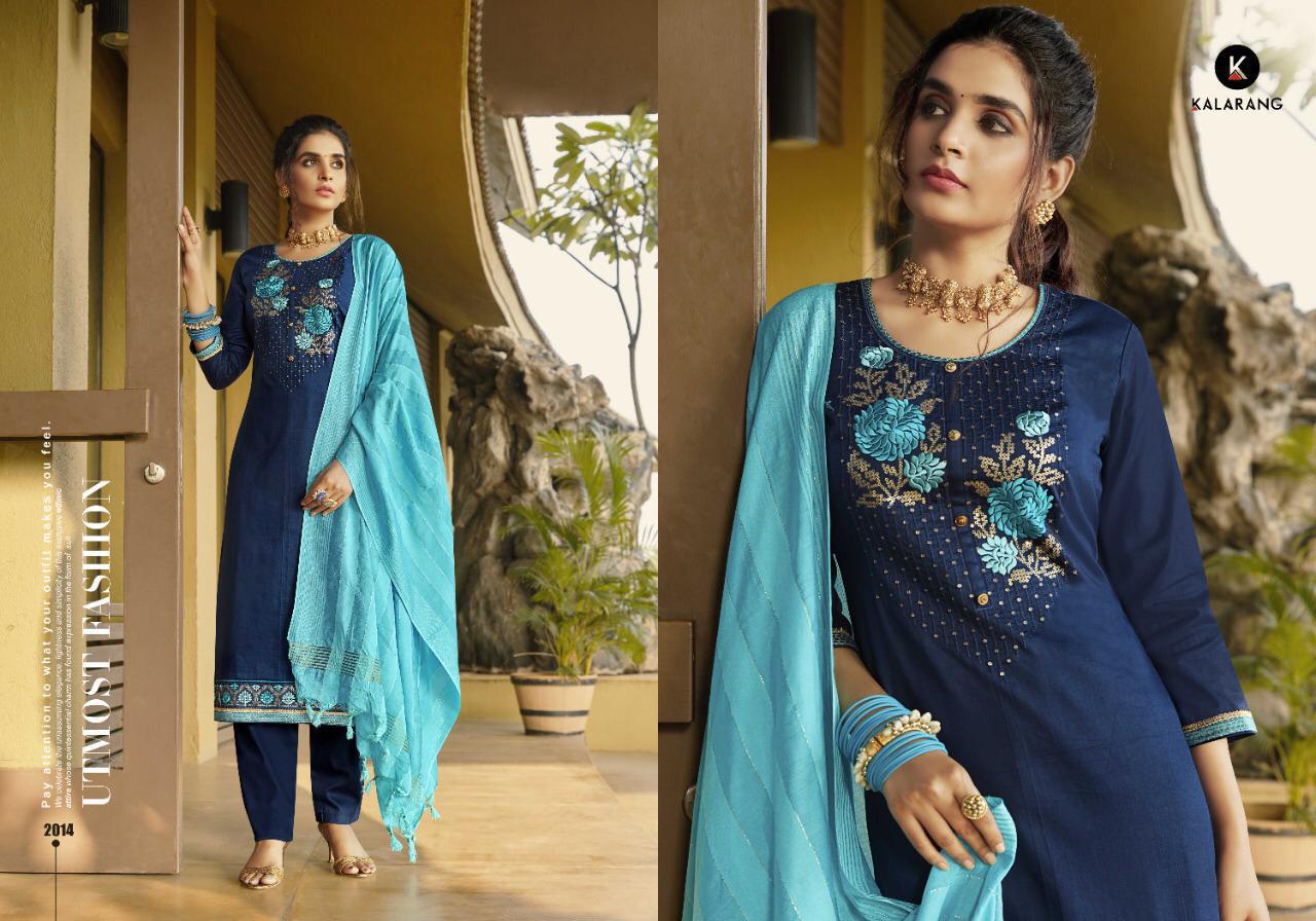Kalarang  Presents Mahek  Designer Dress Material
