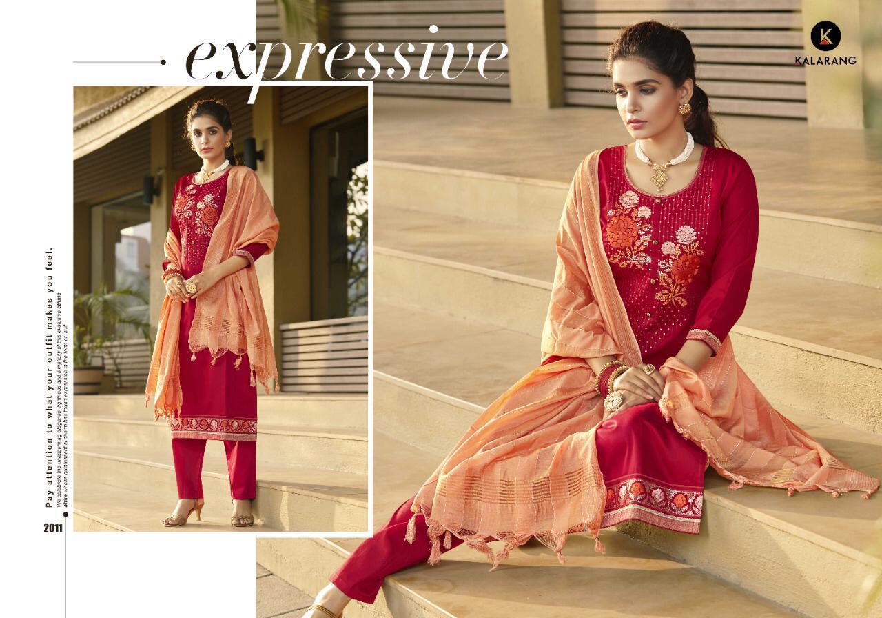 Kalarang  Presents Mahek  Designer Dress Material