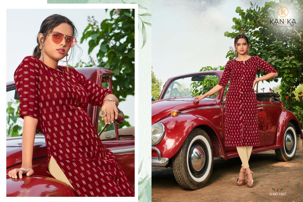 Kanika Presents  Slub Ikkat Vol 2 Casual Wear Kurti