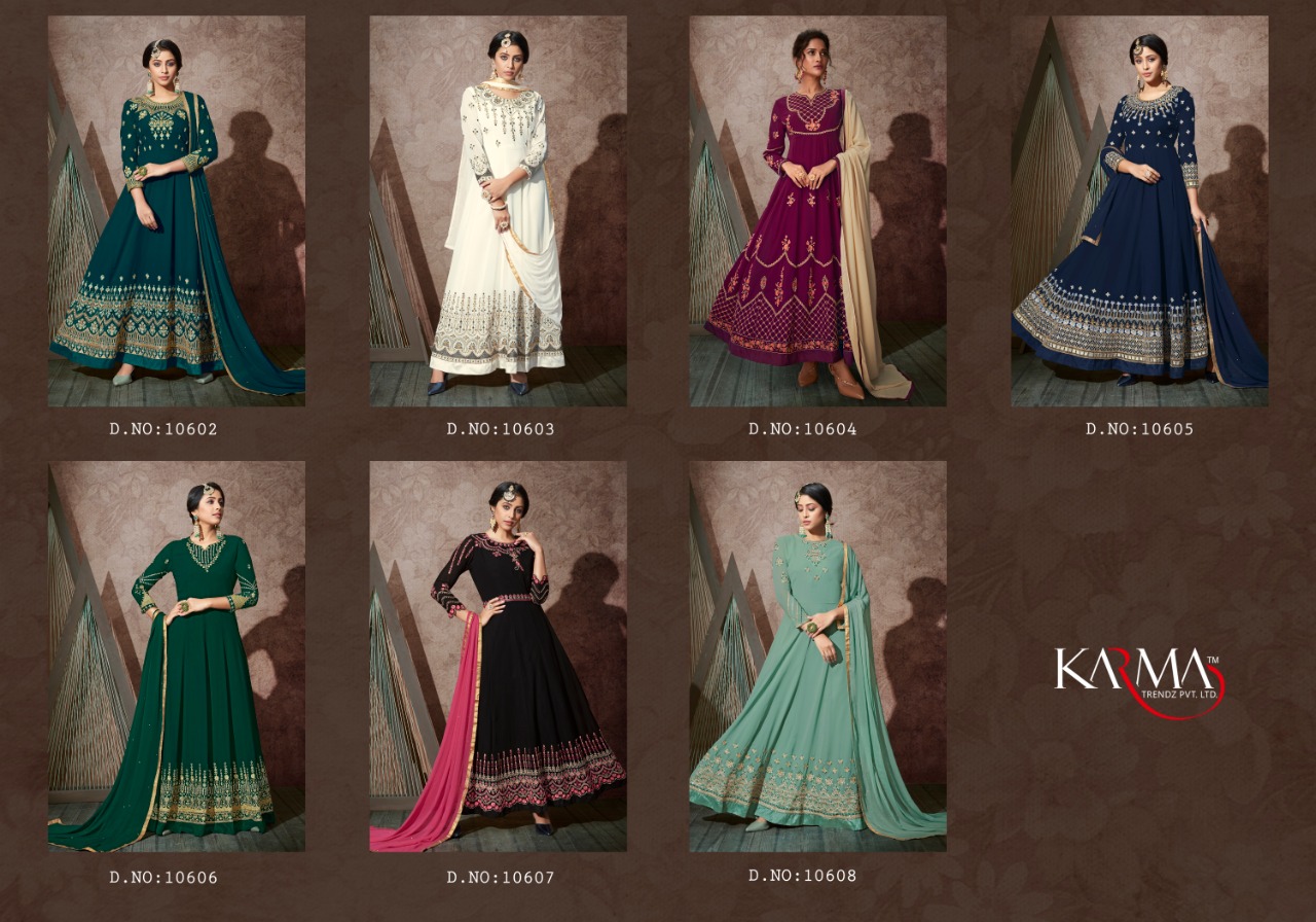 Karma 10602 Series Designer Salwar Suit Collection