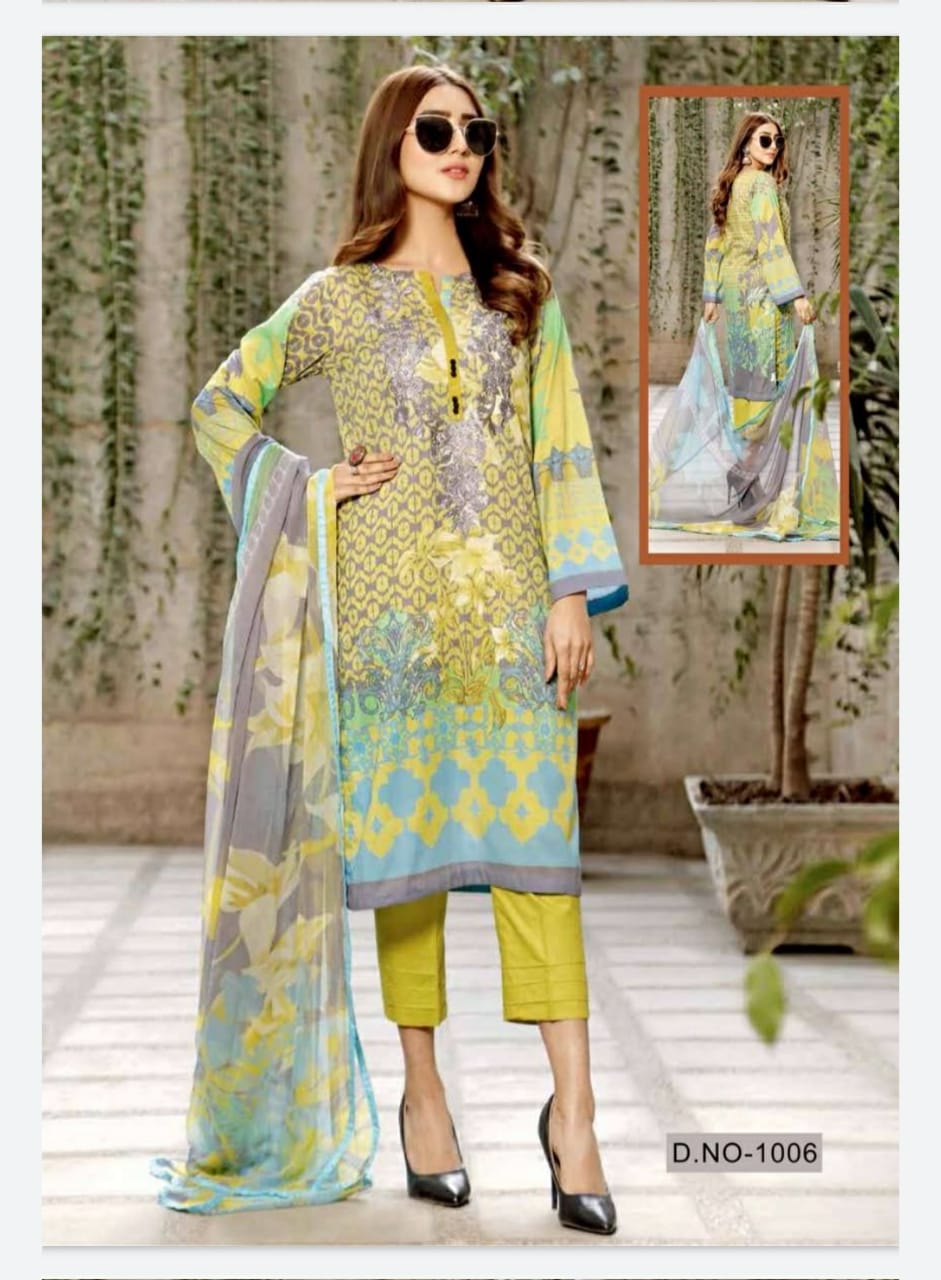 Keval  Presents Noor  Karachi Dress Material