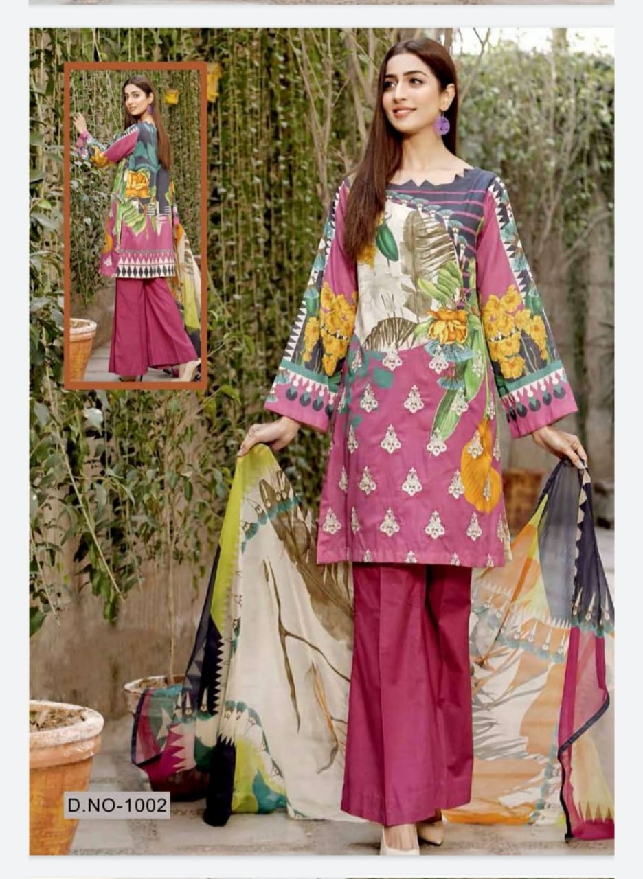Keval  Presents Noor  Karachi Dress Material
