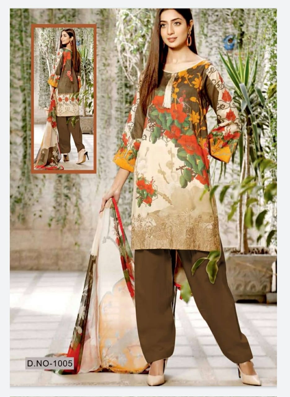Keval  Presents Noor  Karachi Dress Material