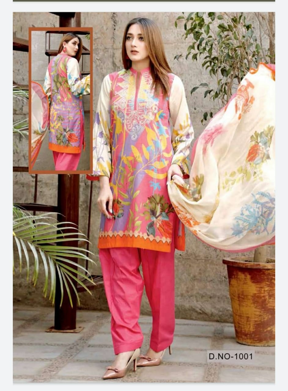 Keval  Presents Noor  Karachi Dress Material
