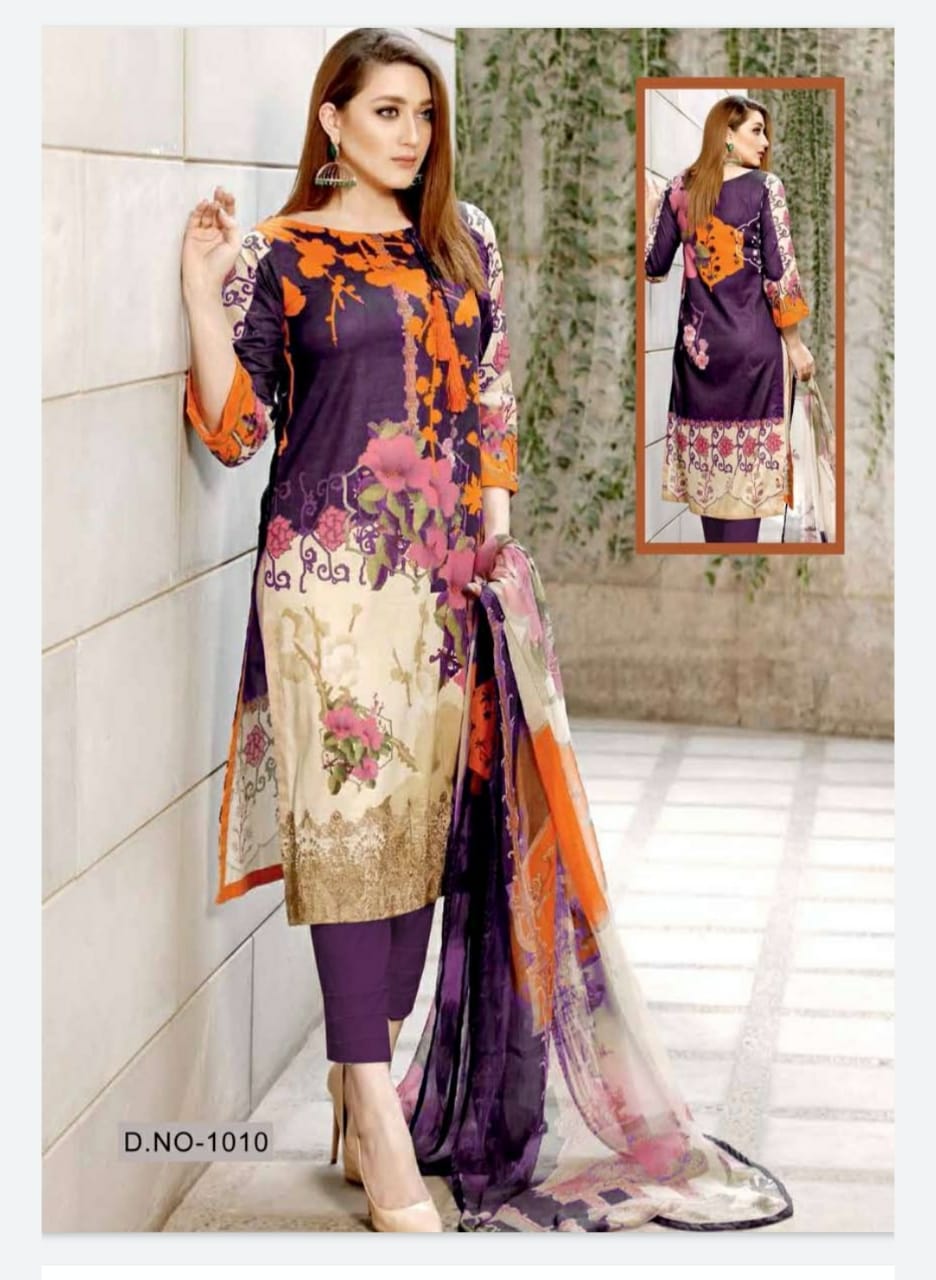 Keval  Presents Noor  Karachi Dress Material