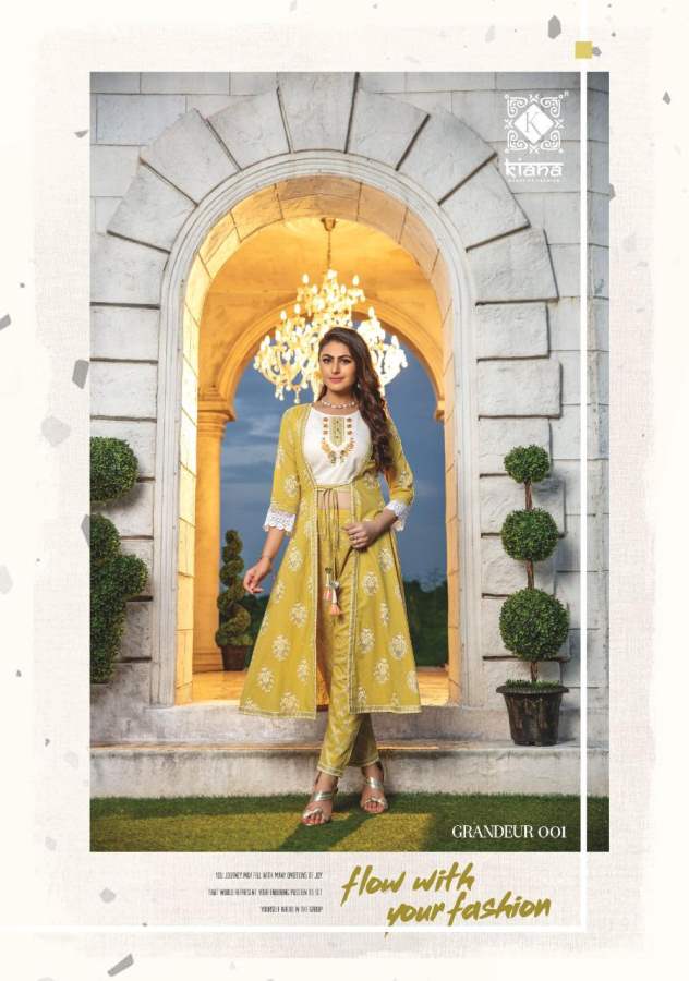 Kiana  Presents Grandeur  Exclusive Kurti With Bottom Collection