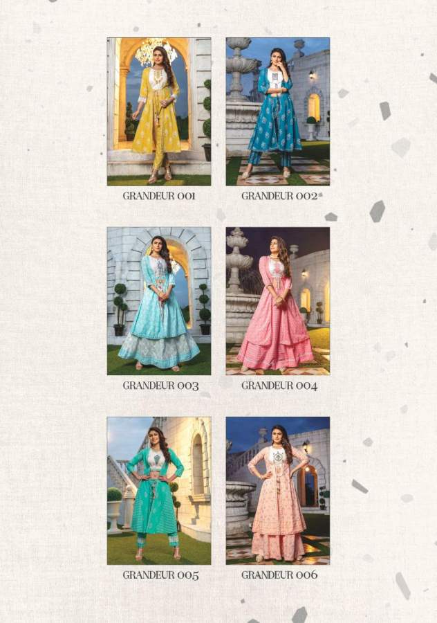 Kiana  Presents Grandeur  Exclusive Kurti With Bottom Collection