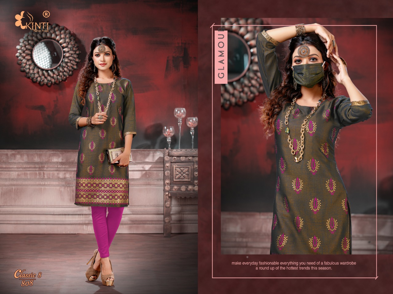 Kinti Presents  Classic Vol 8 Casual Wear Kurti