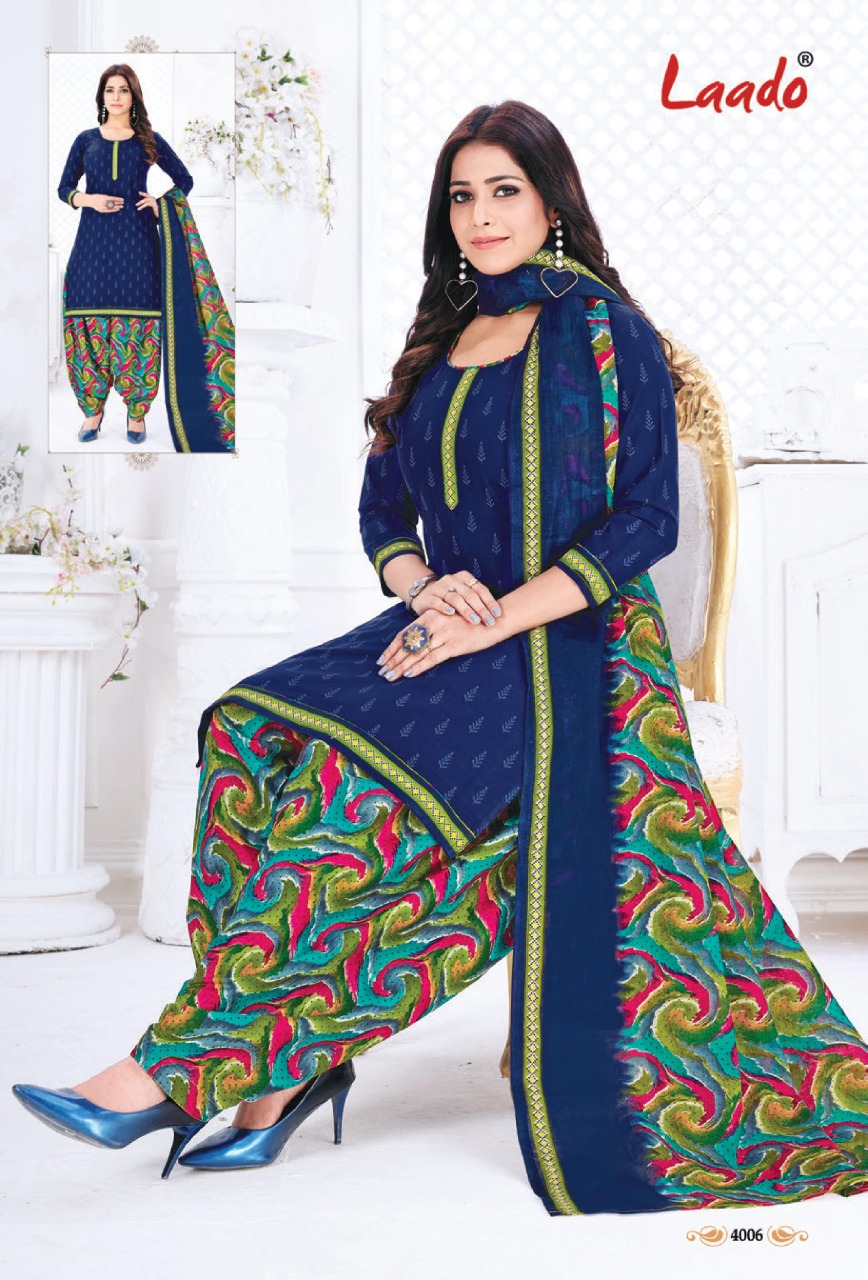 Laado  Presents Priti Patiyala Vol  4  Dress Material