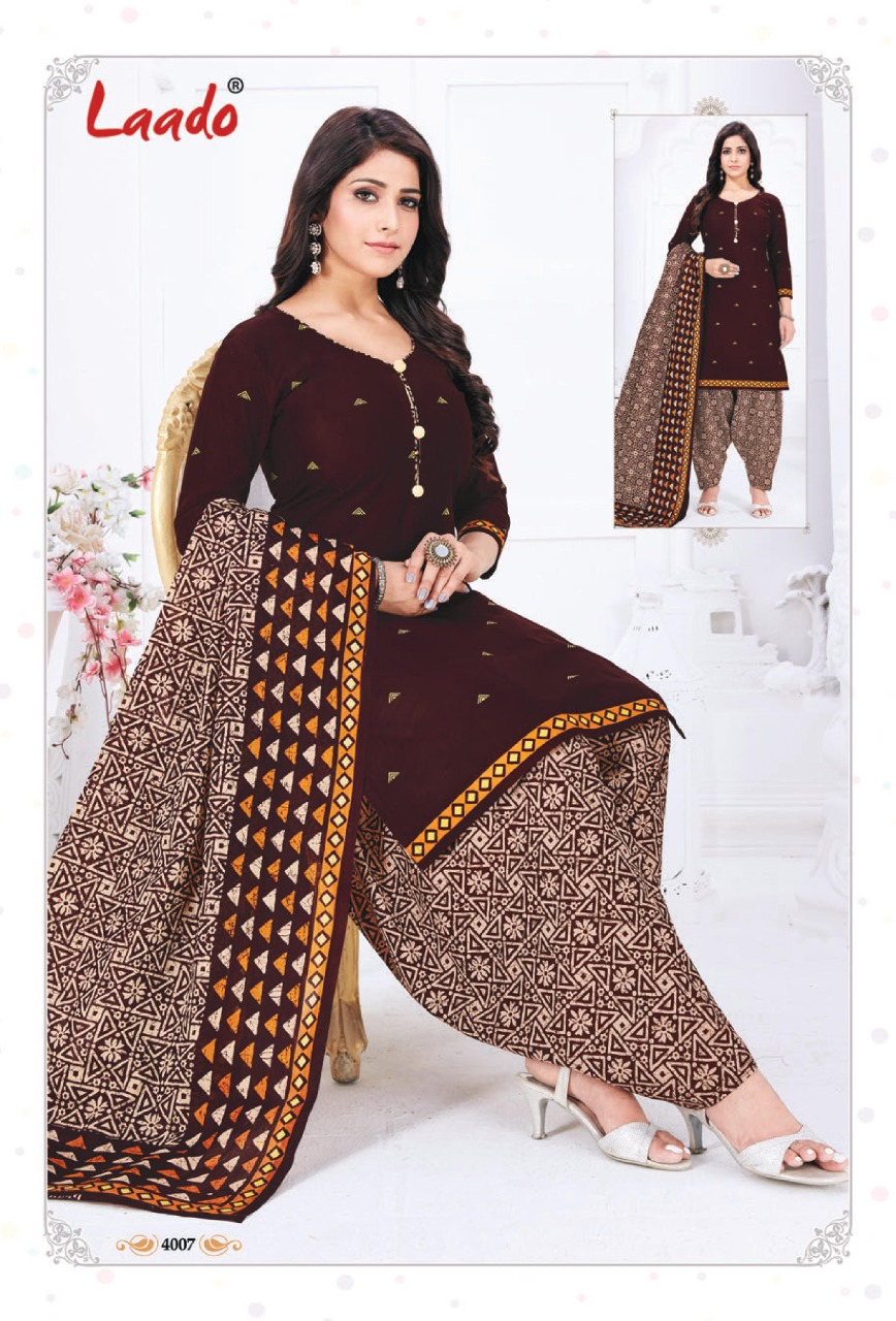 Laado  Presents Priti Patiyala Vol  4  Dress Material