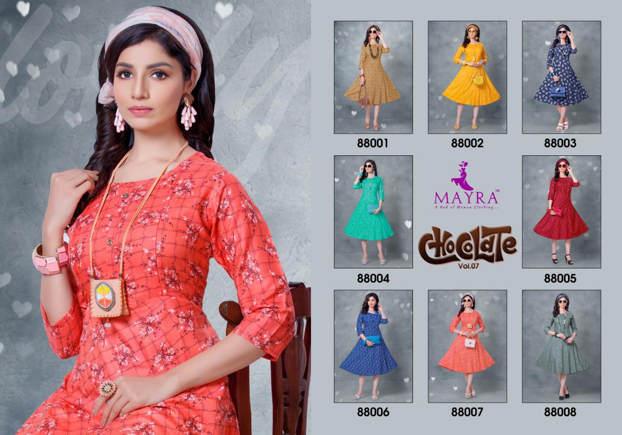 Mayra Presents  Chocolate Vol 7 Designer Kurti Collection
