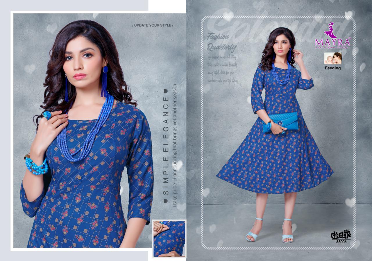 Mayra Presents  Chocolate Vol 7 Designer Kurti Collection