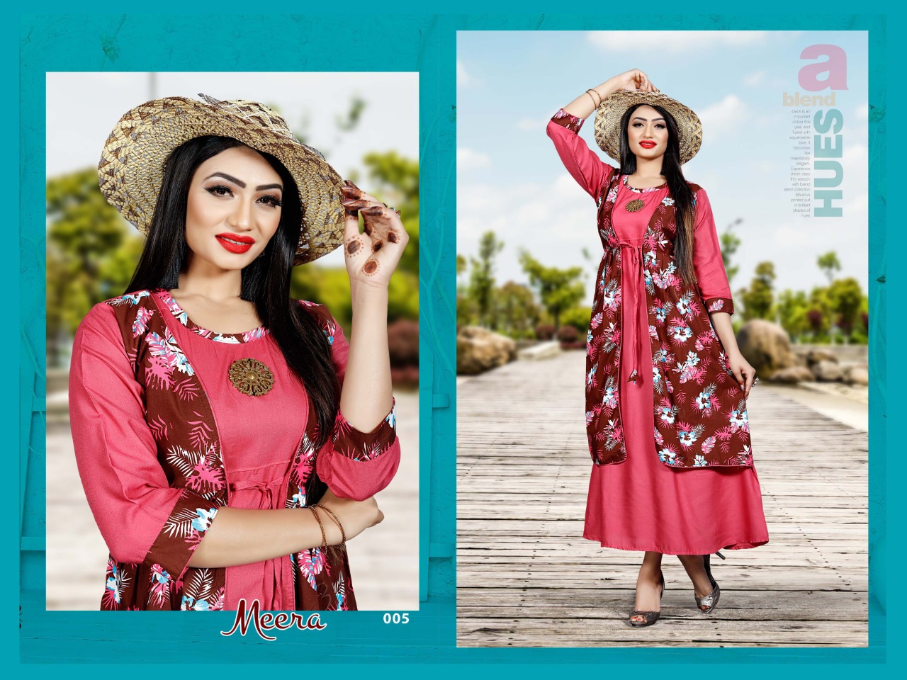 Meera Long Anarkali Style Kurtis Catalogue