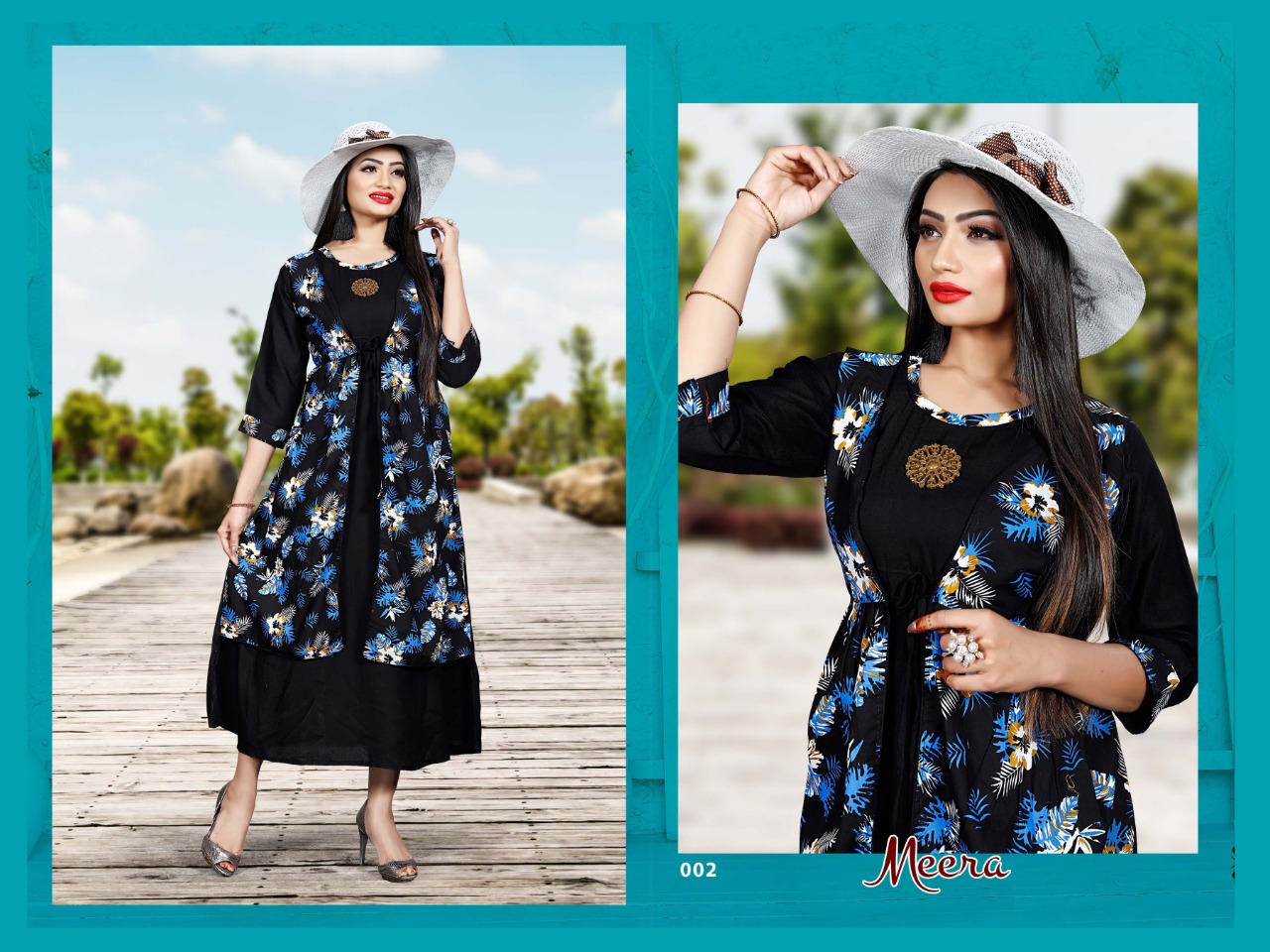 Meera Long Anarkali Style Kurtis Catalogue