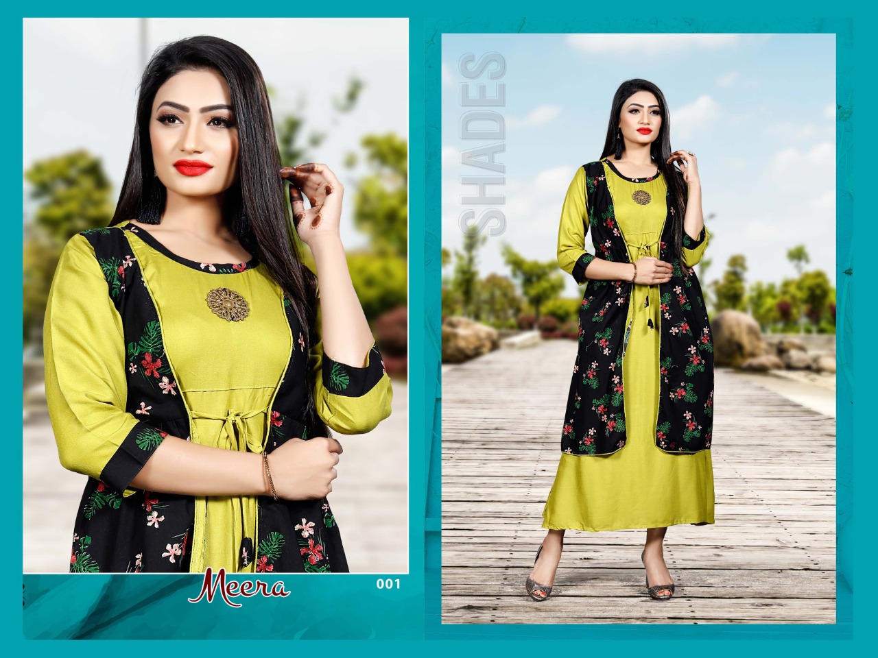 Meera Long Anarkali Style Kurtis Catalogue