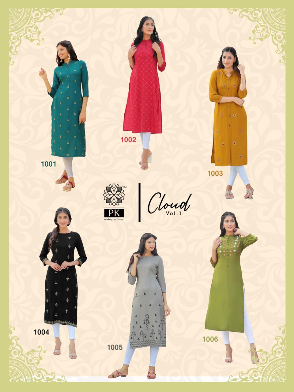 Pk Presents Fashion Cloud Vol 1 Casual Wear  Kurtis