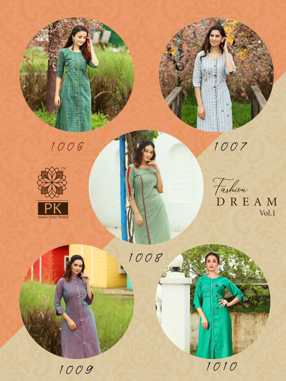 Pk Presents Fashion Dream Vol 1  Casual Wear Stylish Kurti