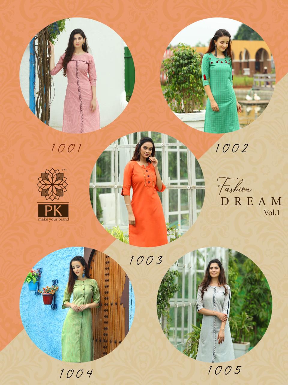 Pk Presents Fashion Dream Vol 1  Casual Wear Stylish Kurti