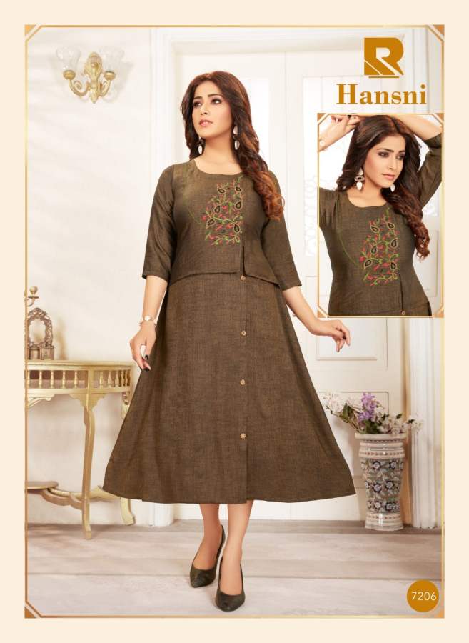 Raashi Presents Hansni Designer  Kurti Collection