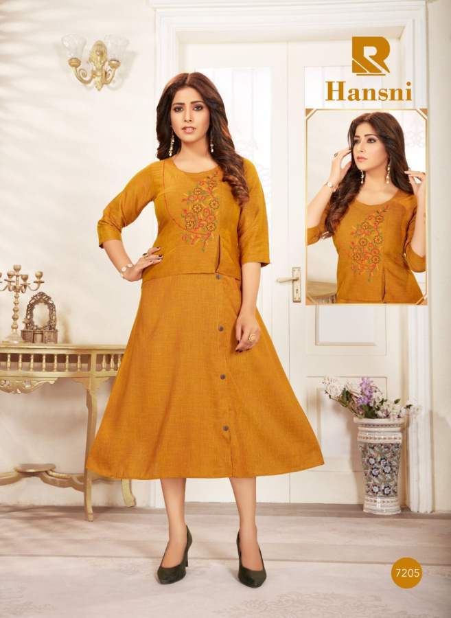 Raashi Presents Hansni Designer  Kurti Collection