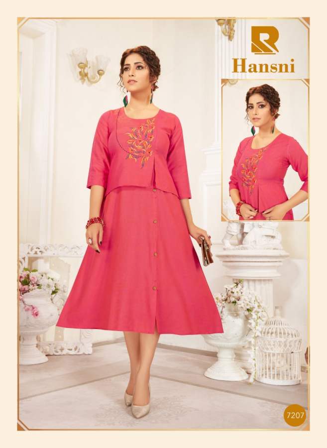 Raashi Presents Hansni Designer  Kurti Collection
