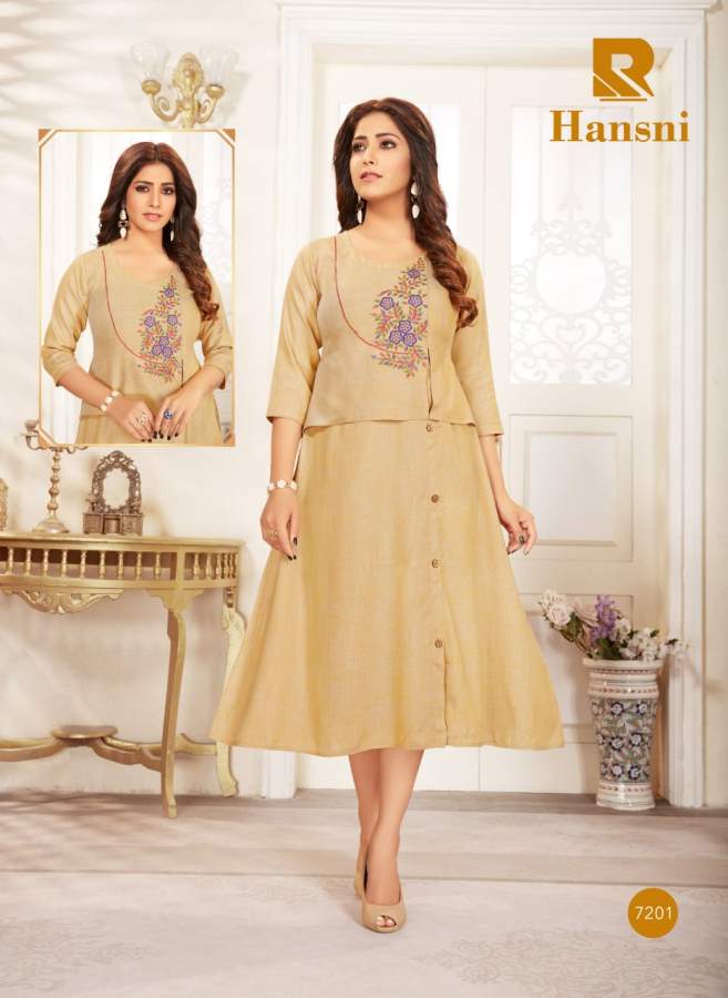 Raashi Presents Hansni Designer  Kurti Collection