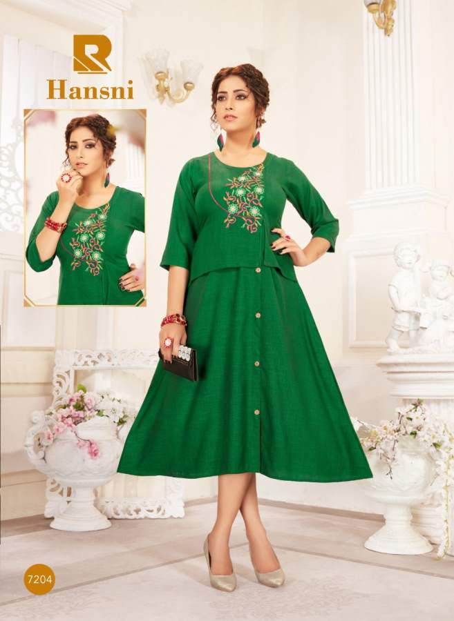 Raashi Presents Hansni Designer  Kurti Collection