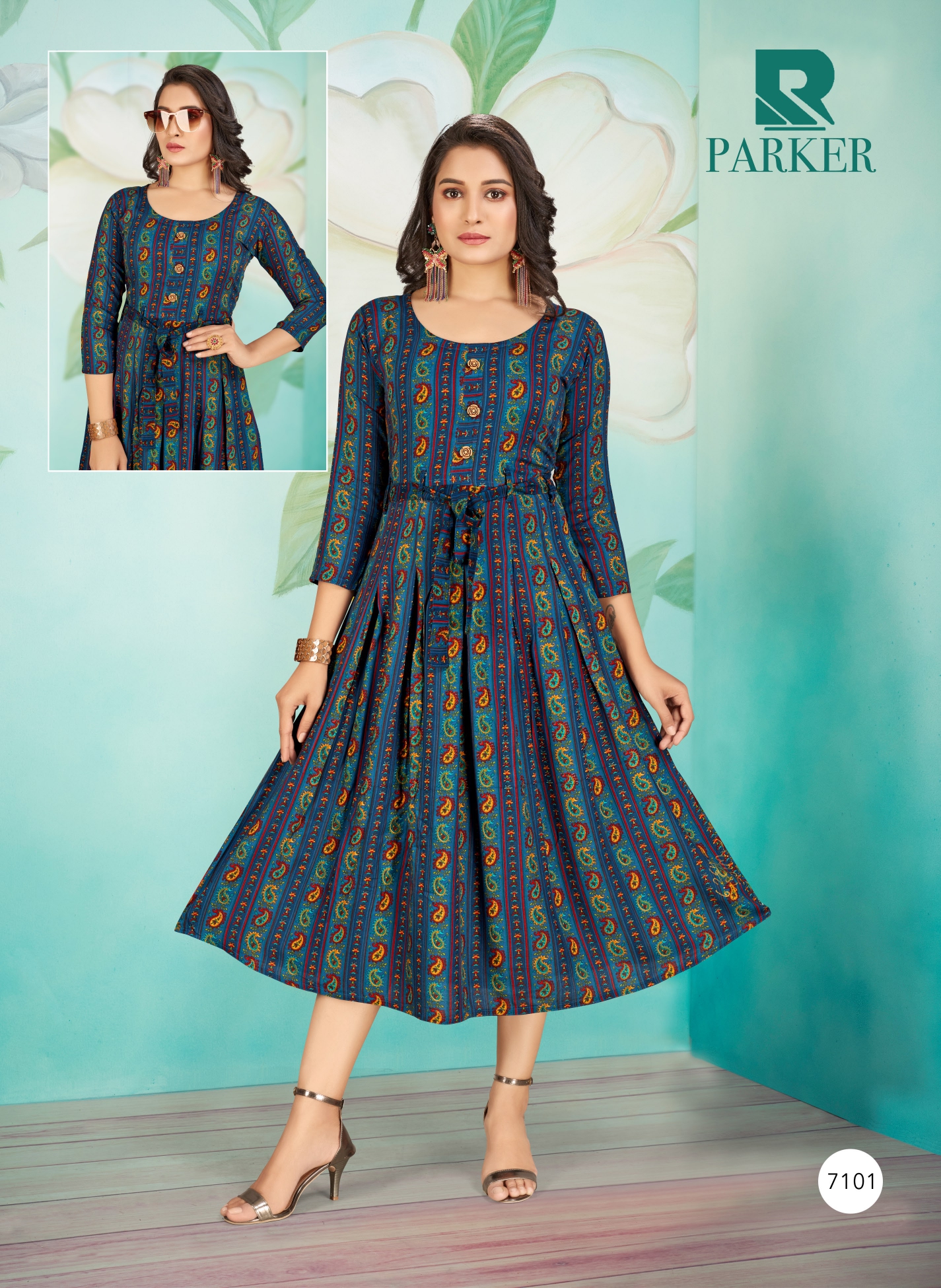 Raashi Presents  Parker Designer Kurti Collection