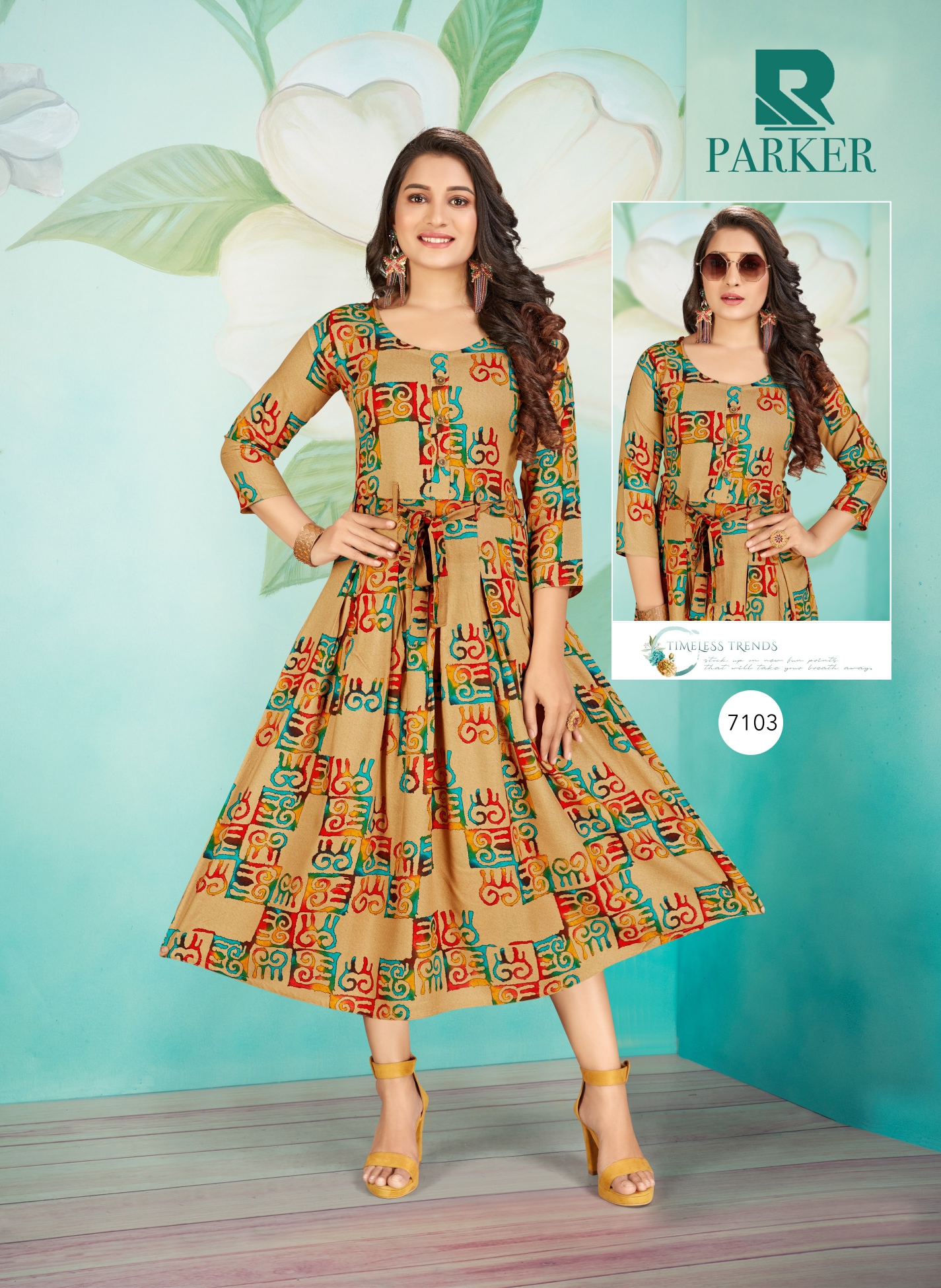 Raashi Presents  Parker Designer Kurti Collection