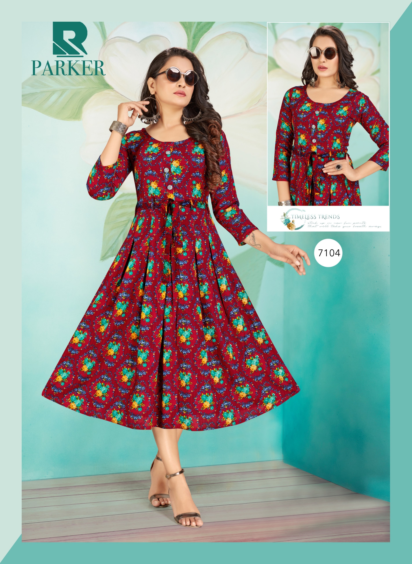 Raashi Presents  Parker Designer Kurti Collection