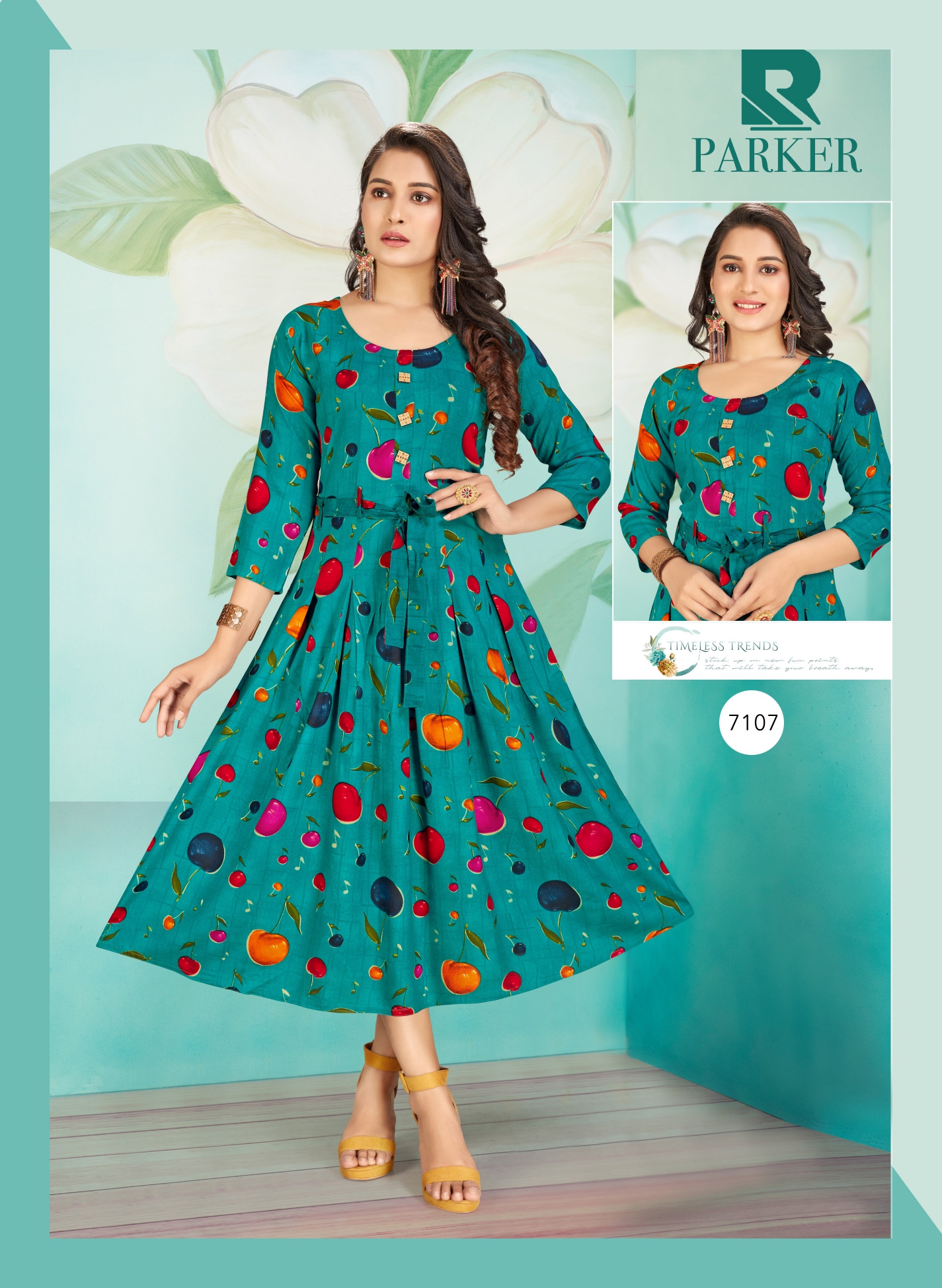 Raashi Presents  Parker Designer Kurti Collection