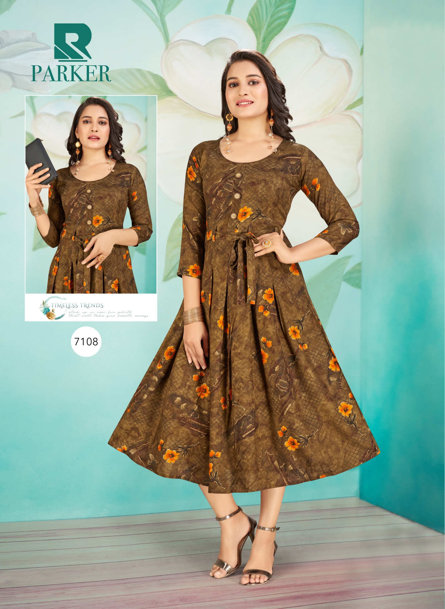 Raashi Presents  Parker Designer Kurti Collection